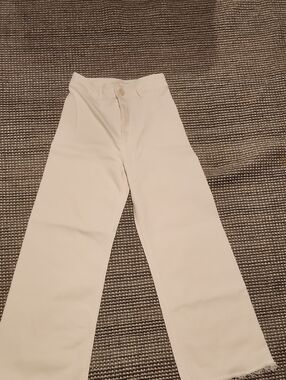 Zara White Classic Trousers